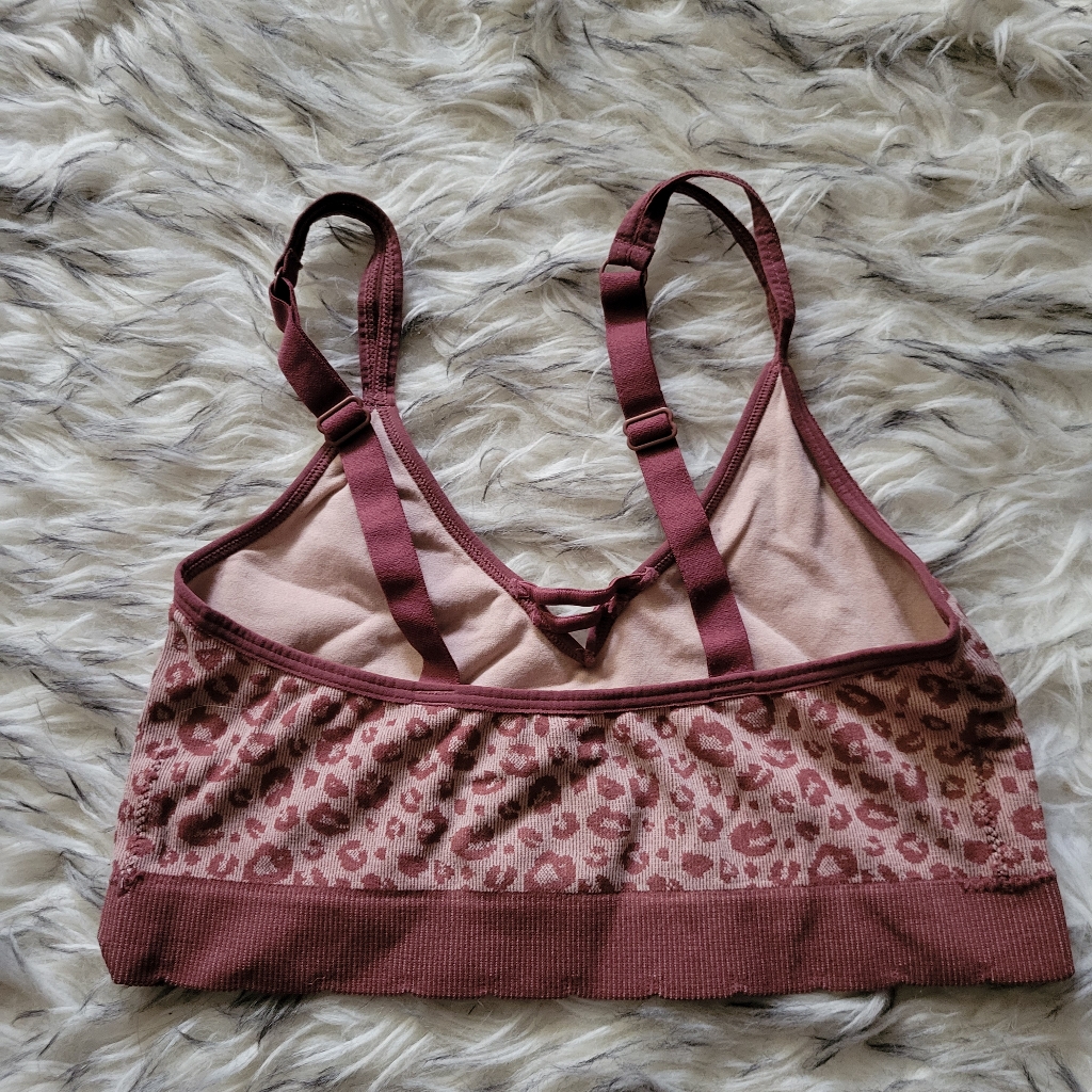 Kindly Pink Cheetah Sports Bra Medium — image 4 of 5
